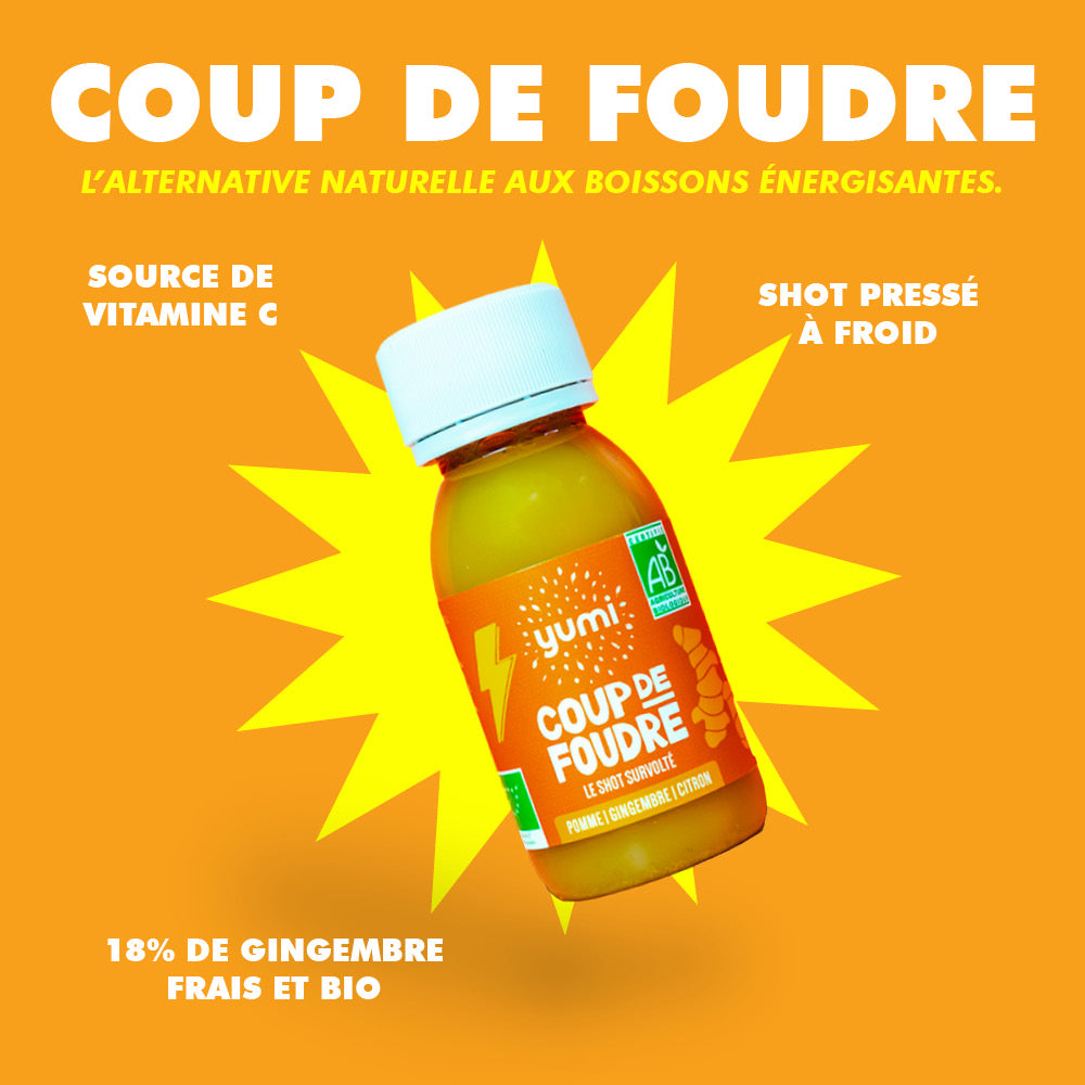 Coffret de shots de gingembre : Coup de Foudre